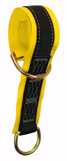 Picture of Web Pass-through Anchor Sling with 2 D-rings and 3" Wear Pad.  3', PER EACH