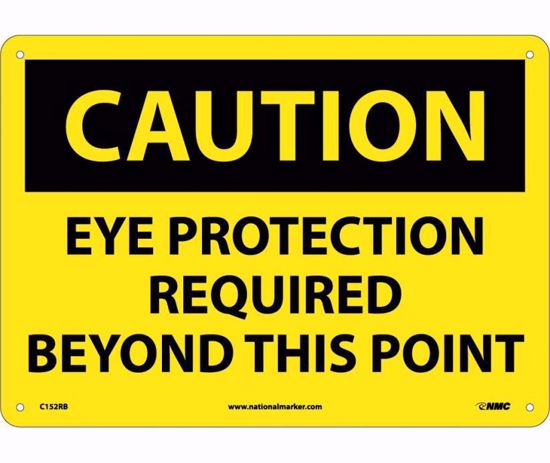 Picture of Eye Protection Required Sign, PER EACH