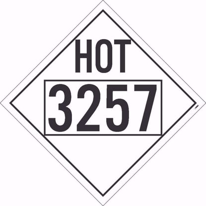 Picture of HOT 3257 MISC DOT PLACARD SIGN, 10.75" X 10.75", adhesive backed vinyl, PER EACH