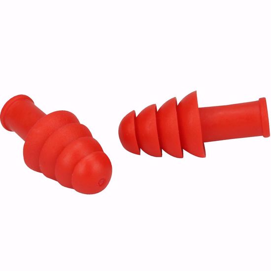 Picture of Reusable TPR Ear Plugs - NRR 27, PER BX