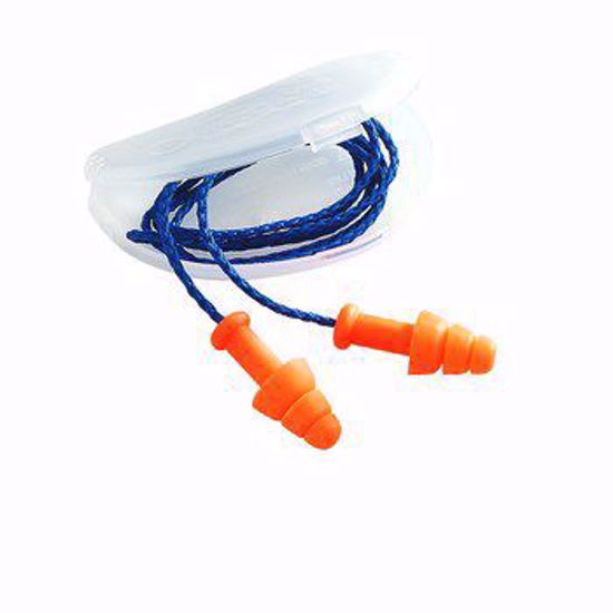 Picture of SmartFit® Reusable Earplugs, TPE, Orange, Corded, HearPack, PER BX