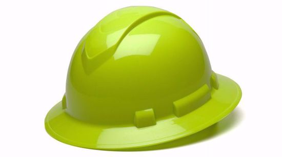 Picture of IMI LOGO Hi Vis Lime Full Brim Style 4-Point Standard Ratchet, PER EACH