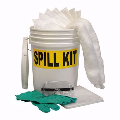Picture of 5 gallon spill kit w/bucket.  Oil only., PER EACH