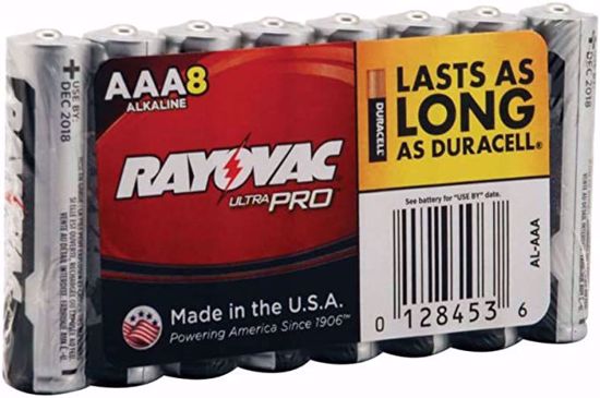 Picture of Rayovac alkaline batteries, AAA, 96/case, PER CASE