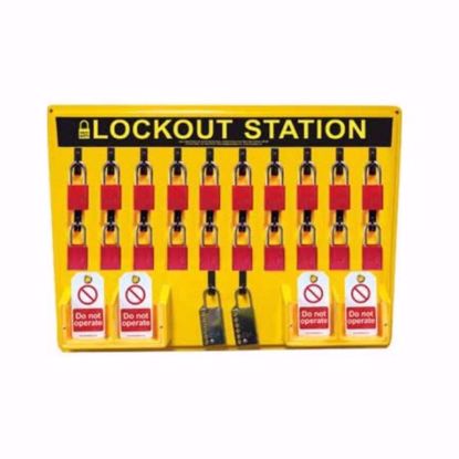 Picture of LOCKOUT STATION KIT 20 NON-CONDUCTIVE PADLOCKS, each