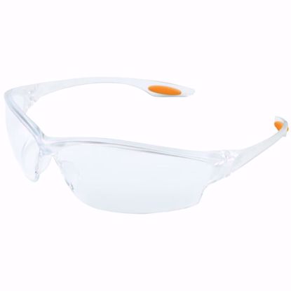 Picture of Law® LW2 Series Safety Glasses, Clear Lens, Anti-Fog, TPR Nose Piece and Temple Inserts, Clear Frame, PER DOZEN